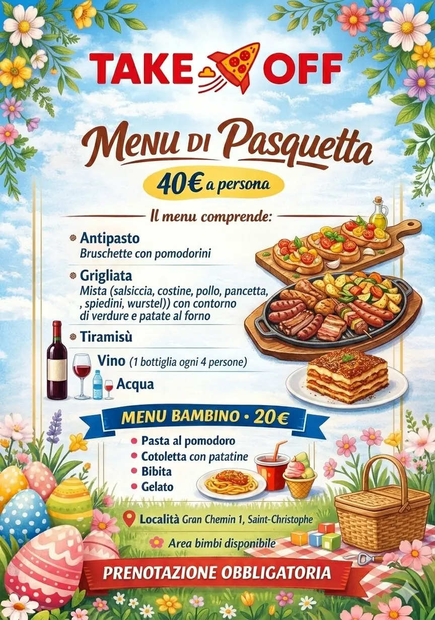 pranzo pasquetta aosta ristorante